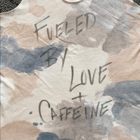 Fueled By Love & Caffeine Racerback Tank Size M - Picture 2 of 3
